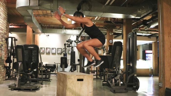 weights for women Box Jumps