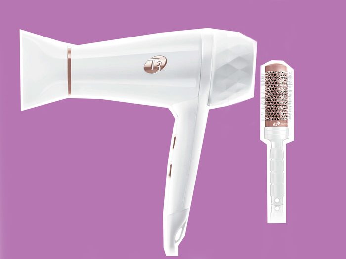 Blowout, T3 hair dryer and round brush