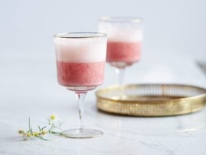 A Pretty Pink Champagne Cocktail Fit for a Fancy Celebration