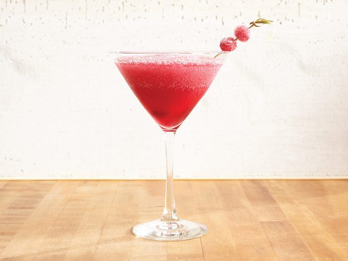 Frosted Cosmopolitan cocktail
