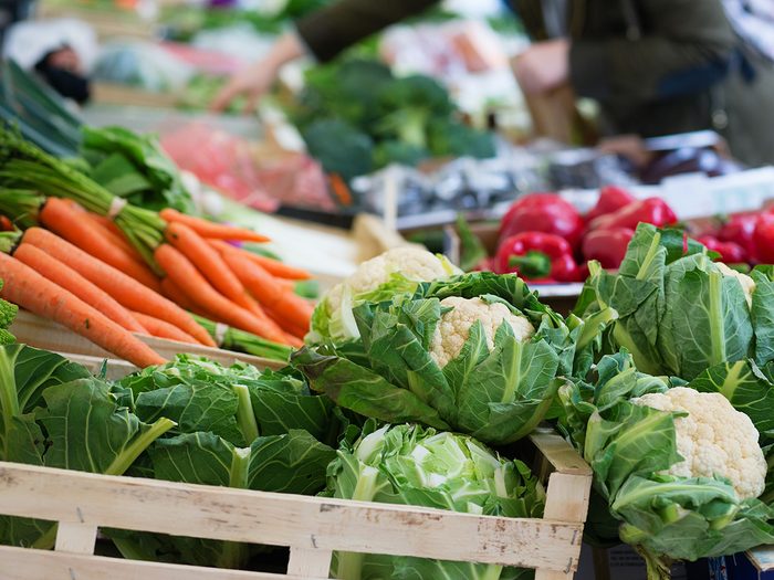 High cholesterol, A variety of vegetables at a farmers' market