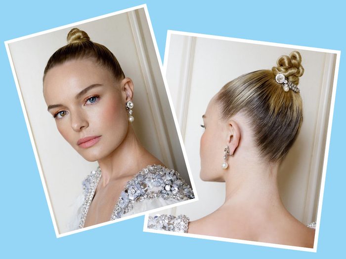 Kate Bosworth with diamonds in her bun