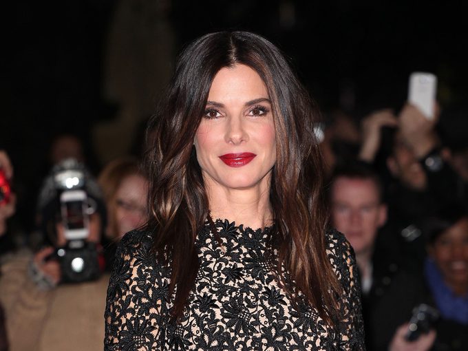 Sandra Bullock at a movie premiere. The actress has tried the penis facial