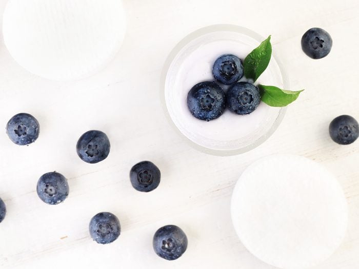 Skincare with blueberries in it