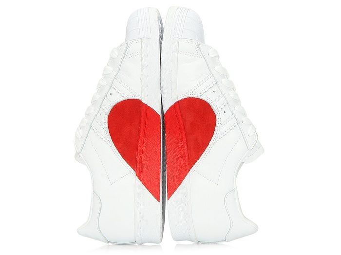 Spring shoes, Adidas Superstar heart sneakers 