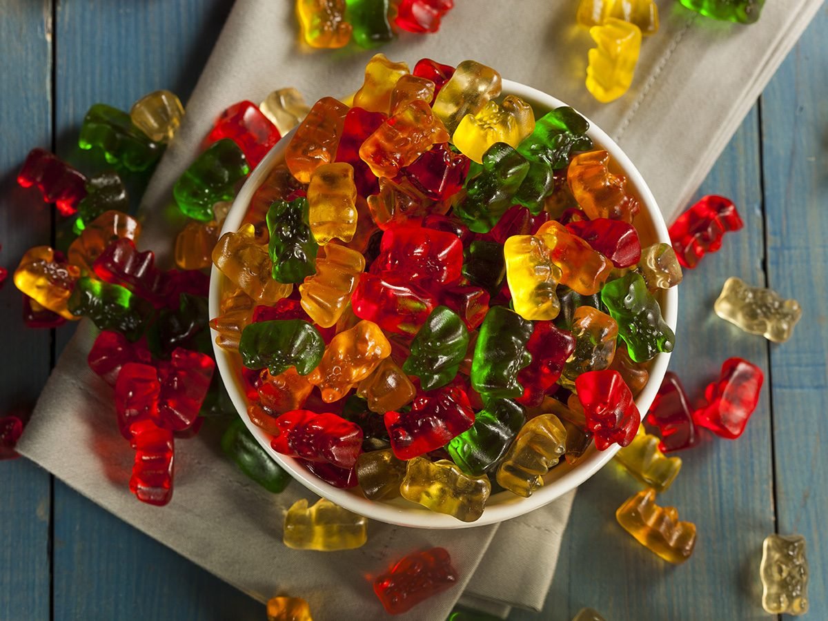 Extreme weight loss, a bowl of gummy bears
