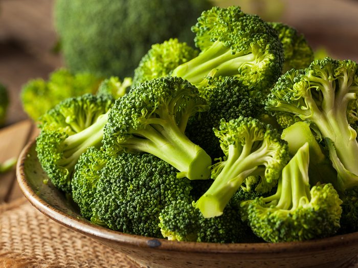 Healthy foods, a bowl of broccoli