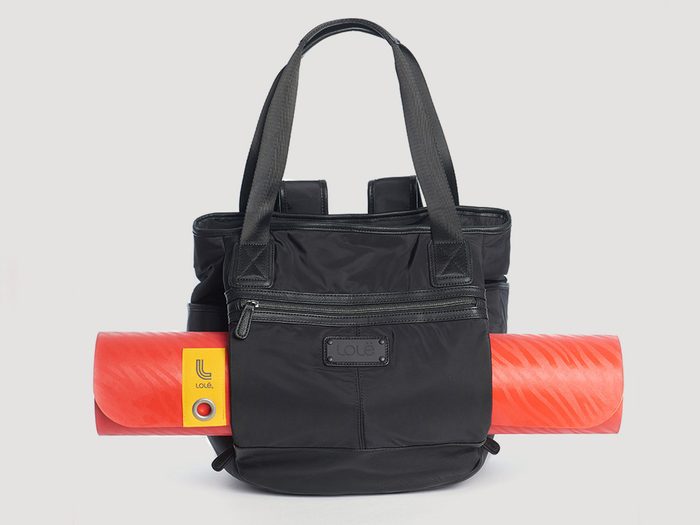 Workout gear, black Lole bag