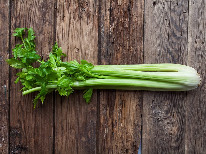 Zero calorie foods, stalk of celery