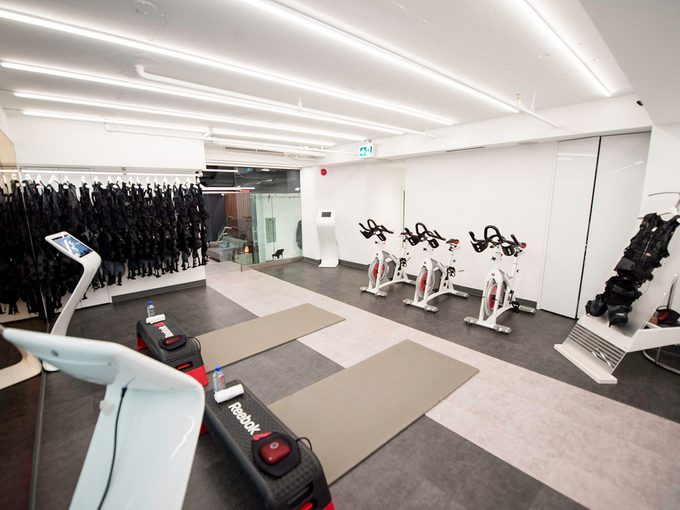 Full body workout, workout room at gogo muscle training in Yorkville