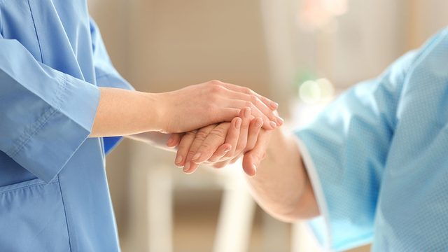 Breast Cancer Advancements, holding hands