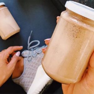 Post-Workout Treat: Chocolate Peanut Butter Smoothie