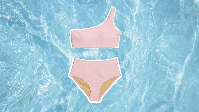 Swimwear for Body Shapes, pink swimsuit