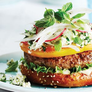The Extra-Juicy Moroccan Lamb Burger Worthy of An Insta-Post