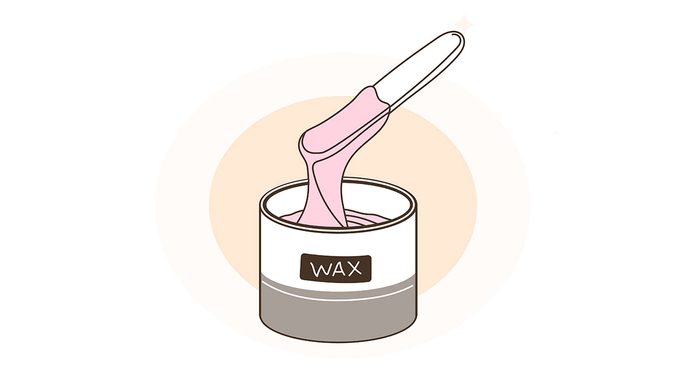 Avoid Bruising When Waxing, pot of wax