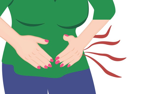 woman in pain ibs symptoms tummy stomach ache