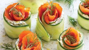 These Smoked Salmon-Stuffed Cucumber Rolls Are Worth Hosting Brunch For
