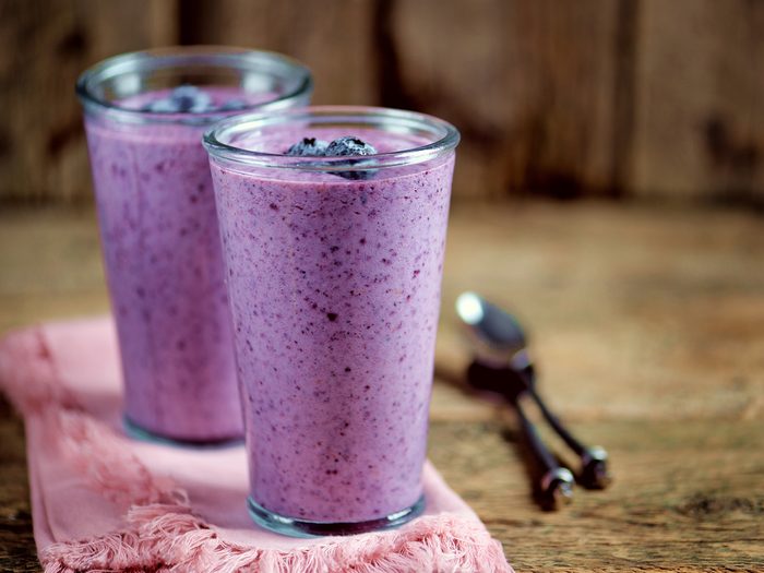blueberry soy smoothie shake