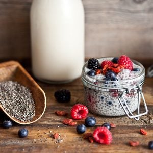 Super Simple Vanilla Chia Pudding with Berries