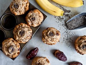 These Banana, Date and Chia Muffins are the Perfect On-the-Go Snack