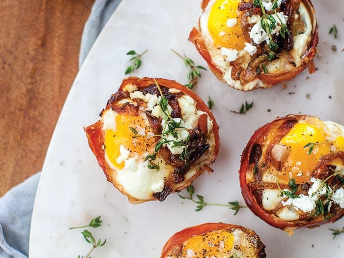 Prosciutto, Pear and Goat Cheese Egg Cups | Best Health Magazine