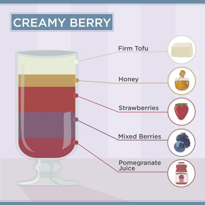 how to make a smoothie creamy berry