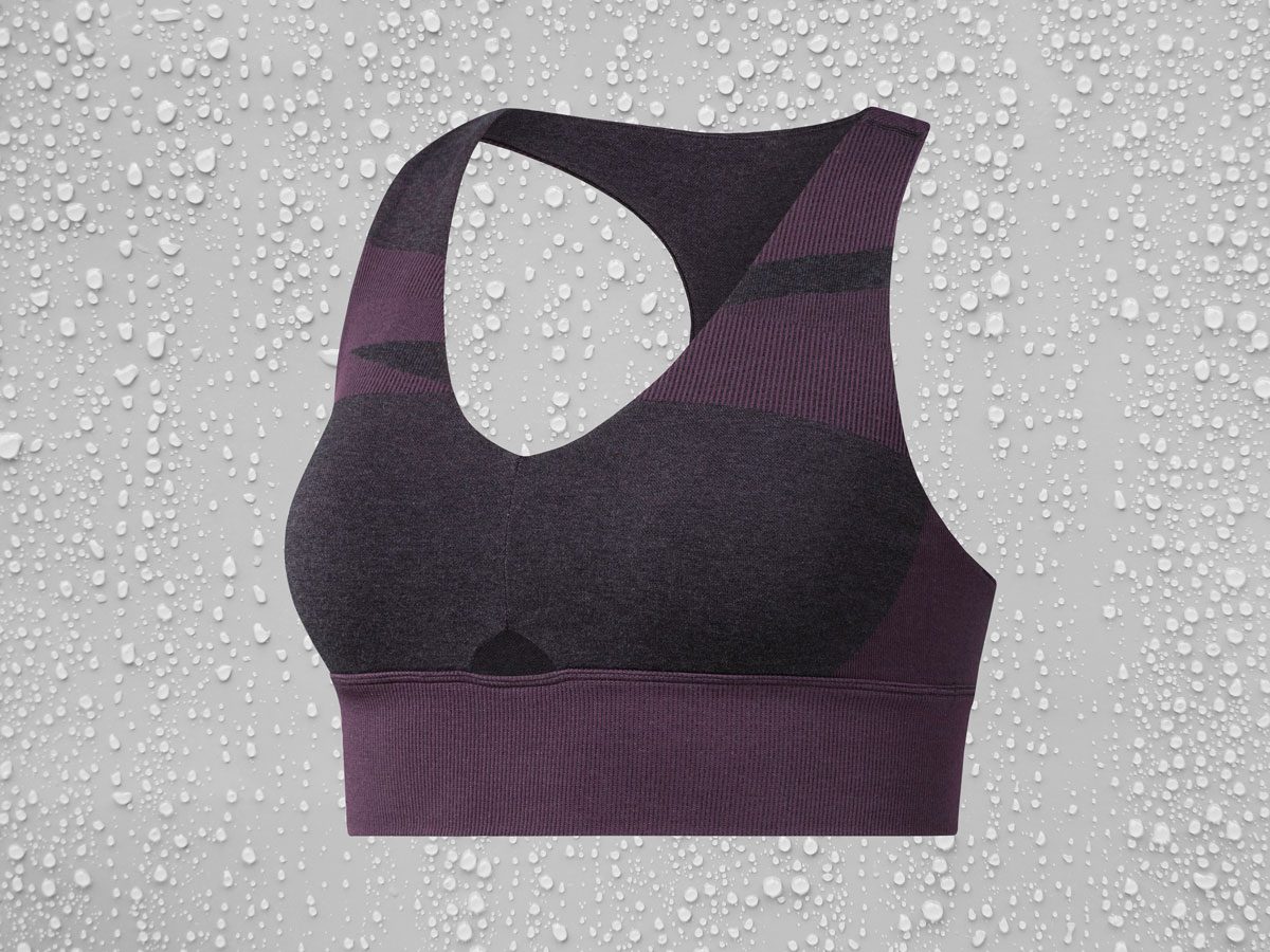 Padded Sports Bra Antimicrobial & Sweat Wicking Color Dry Blood Size M
