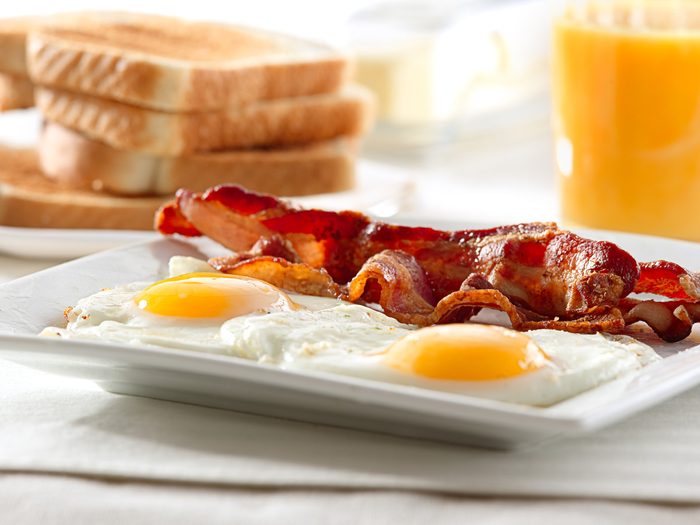 worst fast food breakfast bacon eggs