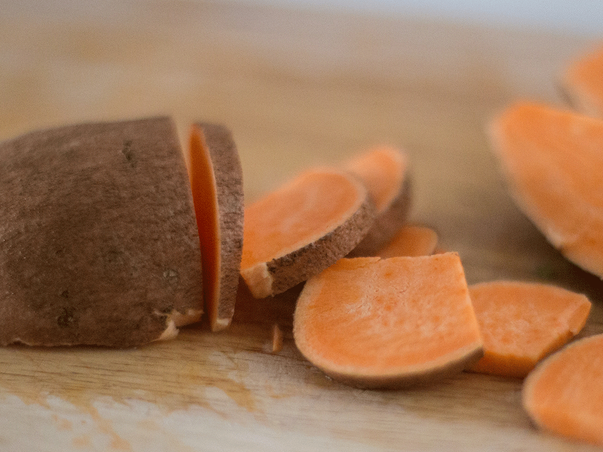 sliced sweet potatoes beauty benefits