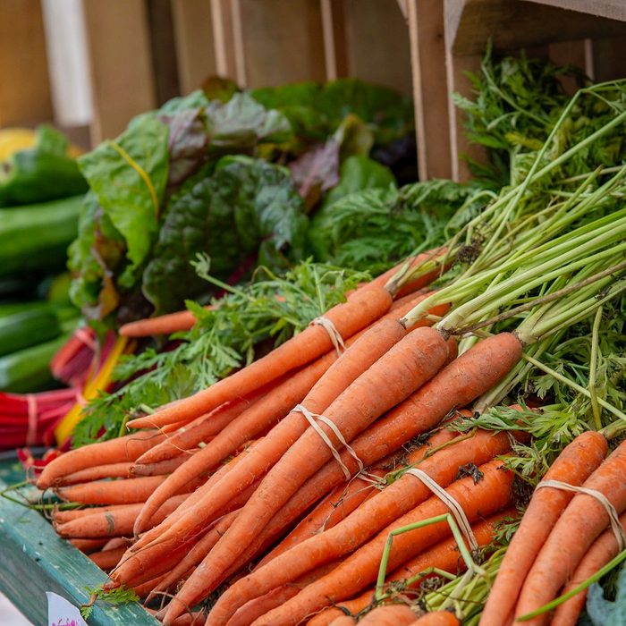 Beautifully carrots in a farmer market; Shutterstock ID 1135238870; Job (TFH, TOH, RD, BNB, CWM, CM): TOH