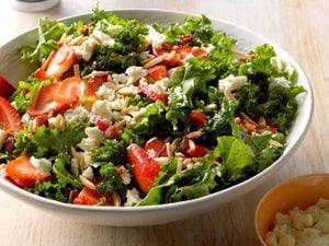 This Fresh, Zingy Strawberry Kale Salad Is Always a Crowd-Pleaser
