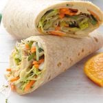 Make This Hummus and Veggie Wrap When You’re Short On Time