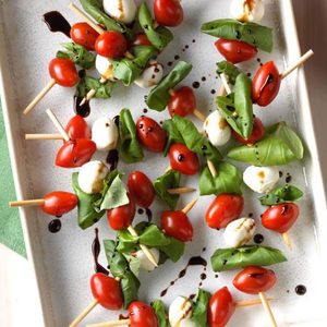 Replace Your Veggie Platter With Caprese Salad Kebabs