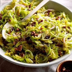 Make This Lightly-Dressed Brussels Sprout Salad for Lunch