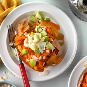 These Loaded Breakfast Sweet Potatoes Make a Dish That’s Sure to Warm Your Belly