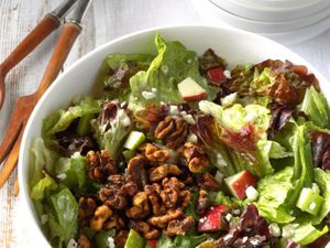 This Easy Apple-Walnut Tossed Salad Is a Quintessential Fall Starter