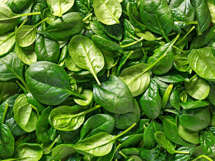 Atkins diet - spinach