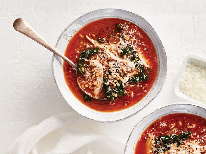 Tuscan Tomato Chicken Bowl - soup