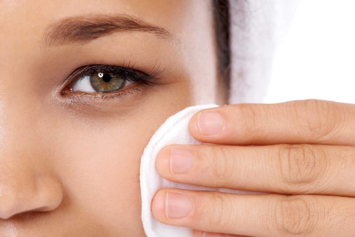 worst skin care advice sleep with makeup on
