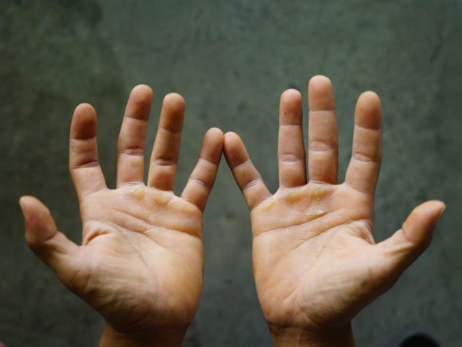 human body - a man's hands