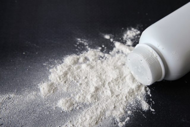 Baby (talc) powder. | These skin care ingredients can cause breakouts.