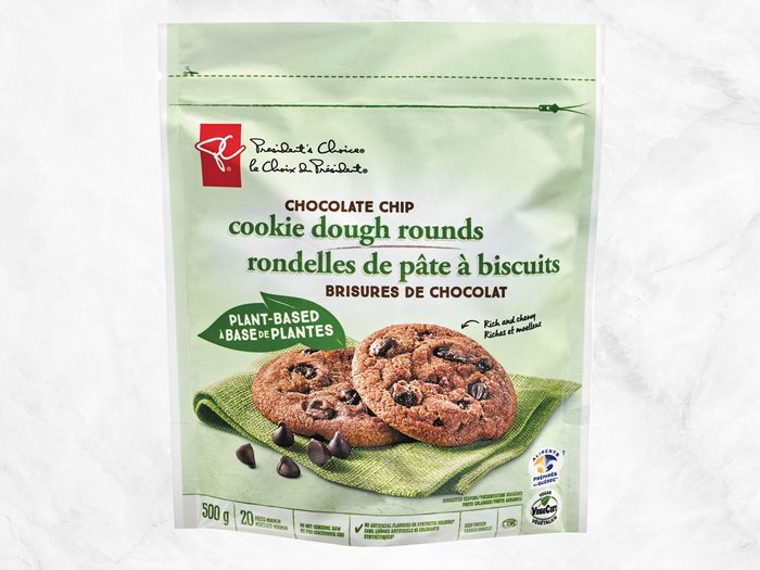 president's choice plant-based staples chocolate chip cookies