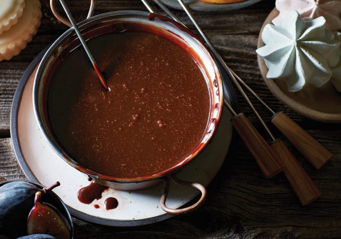 Healthy Chocolate Recipes | Chocolate Hazelnut Fondue