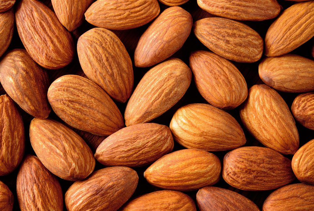 Almond. Almonds macro. Almonds background. Almond nuts.