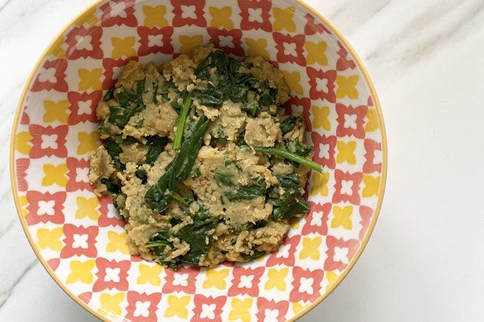 curry and spinach