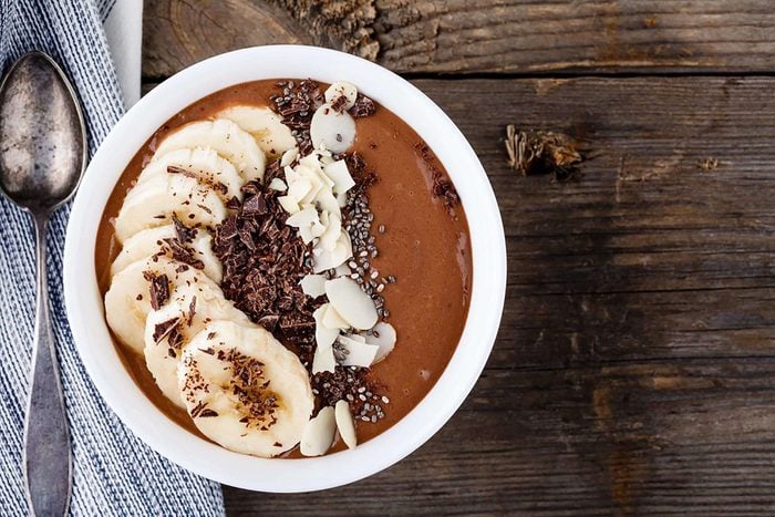 flaxseeds | smoothie bowl with banana