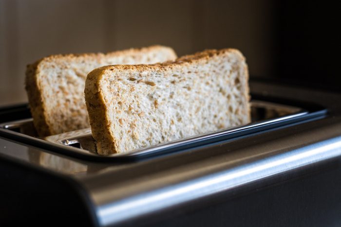 doctors eat for breakfast | close up of bread in toaster