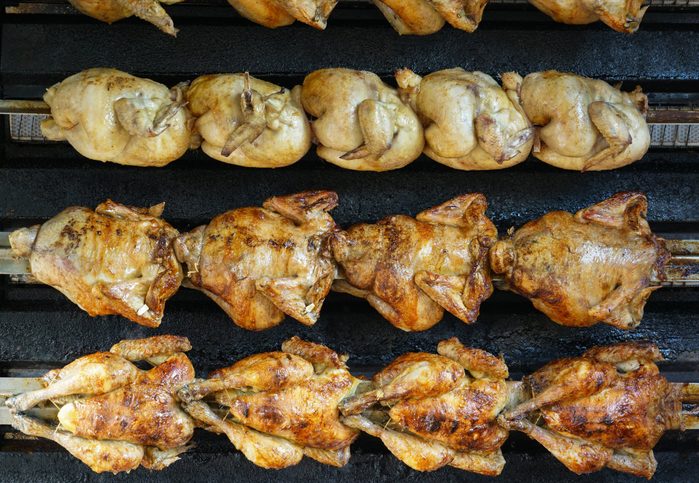 prepared meals nutritionists avoid | rotisserie chickens in the oven