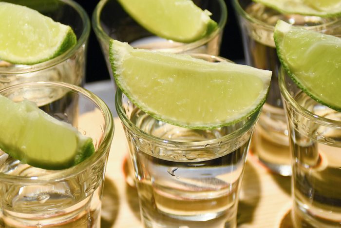 low-carb diet mistakes | Tequila and lime slice