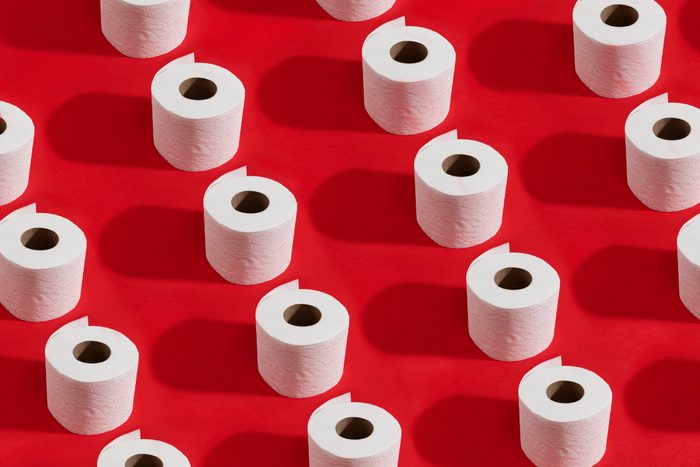 White Roll Toilet Paper